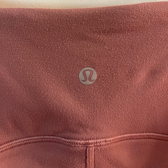 GUC: $108 LULULEMON “Ready to Rulu” High-Rise Tight 28", Spanish Rose pink, Sz 6 - Picture 4 of 7